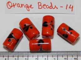 Orange Beads 14