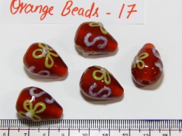 Orange Beads 17